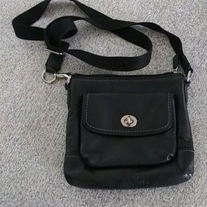 Coach black crossbody purse